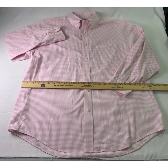 Brooks Brothers Regent Pink Gingham Check Button Down Shirt Mens XL 1818 Cotton - Picture 5 of 11